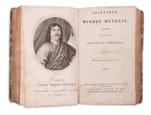 Zrínyinek minden munkaji. Kiadta Kazinczy Ferencz. I-II. kötet egybekötve  Pesten, 1817. Trattner János Tamás 