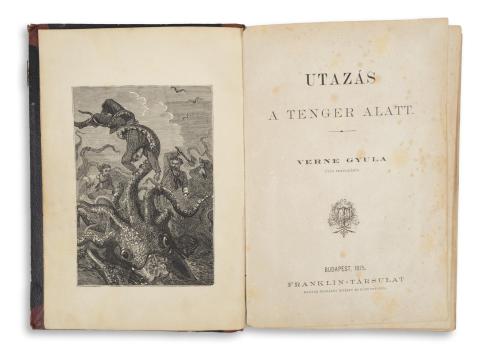 Verne Gyula [Verne, Jules]: Utazás a tenger alatt  Budapest, 1875. Franklin-Társulat  
