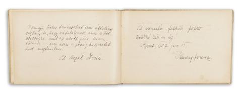 Emlék-album. Kiváló magyar írók kezeírása  Budapest. 1922. Singer és Wolfner 