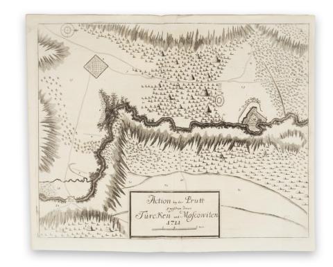 Action bey der Prutt zwischen denen Türcken und Moscowiten 1711.  Frankfurt am Main, 1723. 
