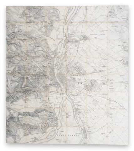 Budapest székes-főváros és környékének térképe 1887.   hely és nyomda nélkül 