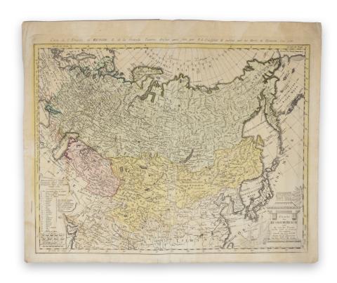 Güssefeld, F[ranz] L[udwig]: Charte das Russische Reich und die von den Tatarn  Nürnberg, 1786. Homänischen Heredibus. 