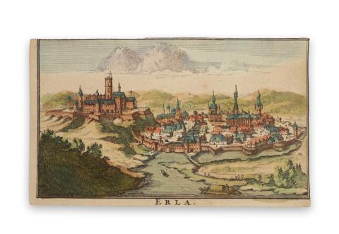 Eger látképe: Danckerts, Justus: Erla - Eger   Amsterdam, [1692.] 