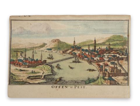 Danckerts, Justus::  Ofen u. Pest - Buda és Pest látképe  Amsterdam, [1692.] 