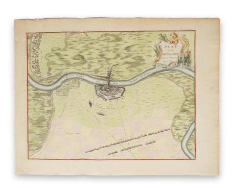 Bosc, Claude du: Plan of the Battle of Zenta   