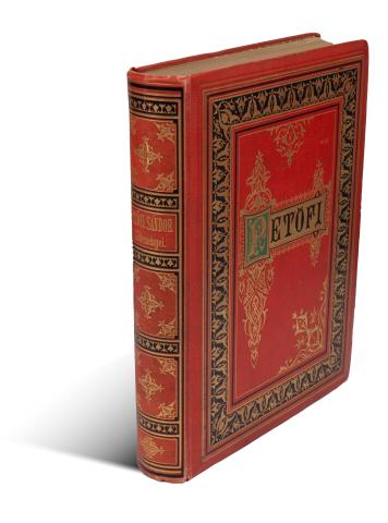 Petőfi Sándor: Petőfi Sándor összes költeményei. Hazai művészek rajzaival diszitett ötödik képes díszkiadás. A költő arczképével.  Budapest, 1889, Athenaeum 