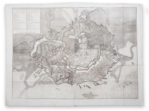 Huchtenburgh, Jan: Plan de Temiswar et de ses environs avec l’Attaque dans la Palanque et un Project pour la Fortifier – Plaan van Temiswar....  [Hága, 1729.] 