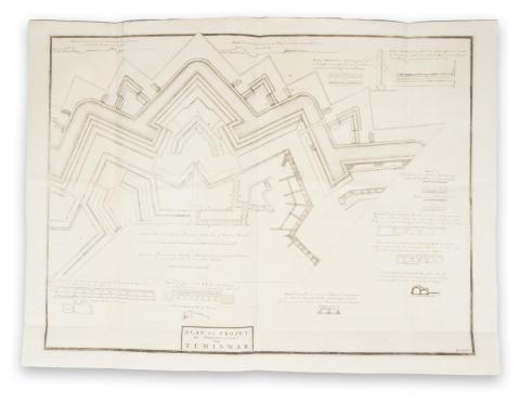 Huchtenburgh, Jan: Plan et Projet de Fortifications Pour Temiswar  [Hága, 1729.] 