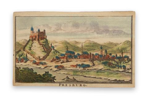 Pozsony látképe: Danckerts, Justus: Presburg - Pozsony   Amsterdam, [1692.] 