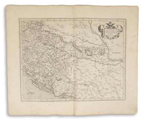 Mercator, Gerard: Sclavonia, Croatia, Bosnia cum Dalmatiae Parte  Amsterdam, 1619. Hondius, Jodocus (ifj.) 