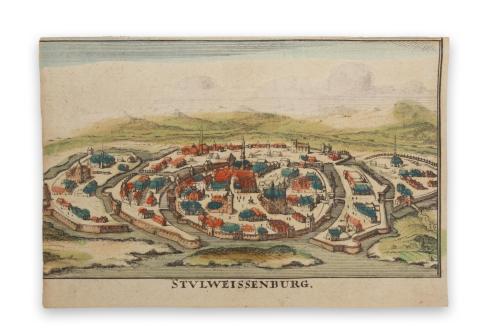 Székesfehérvár látképe: Danckerts, Justus: Stvlweissenburg - Székesfehérvár  Amsterdam, [1692.] 