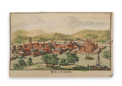 Vác látképe: Danckerts, Justus: Weitzen - Vác   Amsterdam, [1692.] 