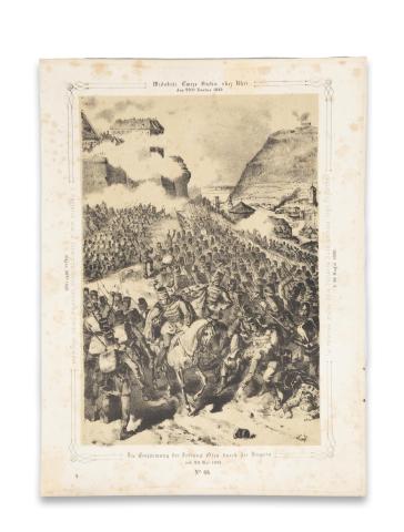 Katzler, Vinzenz: A magyarok által a budai erősítésnek ostrommal történt elfoglalása majus 20-án 1849. / Die Erstürmung der Festung Ofen durch die Ungarn am 20. Mai 1849.  [Wien, 1850. Benko] 