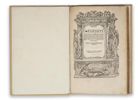 Pseudo-Hegesippus: Egesippi historiographi inter scriptores ecclesiasticos vetustissimi...   Köln, 1530. Iohannes Soter [Excusum Apud Sanctam Coloniam: In Aedibus Iohannis Soteris, Impensa M. Godefridi Hittorpij civis Colonien. & bibliopolae celeberrimi, IIII. Nonas Iunii] 