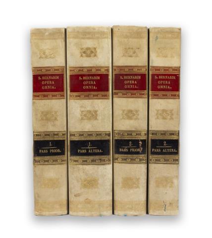 [Clairvaux-i Szent Bernát]: Sancti Bernardi abbatis clarae-vallensis opera omnia. Pars I-IV.   Parisiis, 1839, Apud Gaume Fratres, bibliopolas. 