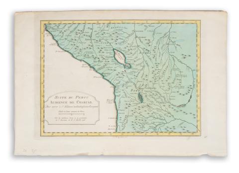 Bellin, Jacques Nicolas - Krevelt, Abram van: Suite du Perou Audience de Charcas  Amsterdam, 1771 , Jean-François de La Harpe 