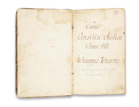 [Juhász Máté]: Házi különös orvosságok, mellyek Az Orvosok nélkül szükölködö betegeskedöknek vigasztalásokra... [kéziratos mű]  Kolosváratt, 1773. Az Academiai betükkel 