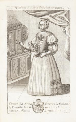 Comititsa Anna Estoras de Galanta, Comitis Ioannis Kéri Confors...Esterházy Anna Zsófia rézmetszet  Viennae, 1700.  Leopoldi Voigt. 
