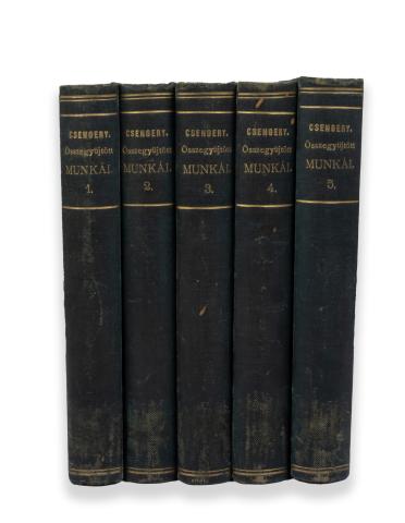 Csengery Antal: - - összegyűjtött munkái 1-5. kötet  Budapest, 1884 Kilián Frigyes [Franklin T.] 