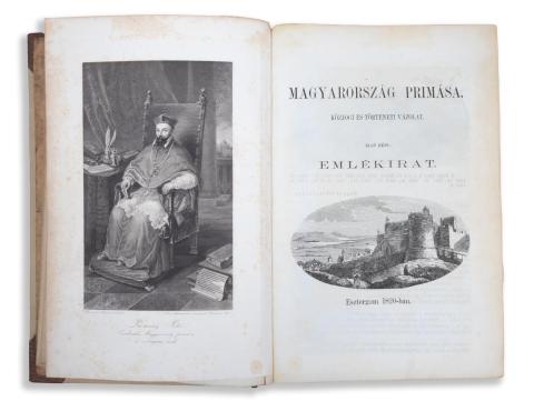 Török János: Magyarország primása (Pauler Gyulának dedikált példány!)  Pest, 1859. Laufer és Stolp. 