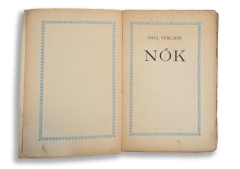 Verlaine, Paul: Nők. [Erotikus versek]  Hely, év és nyomda nélkül 